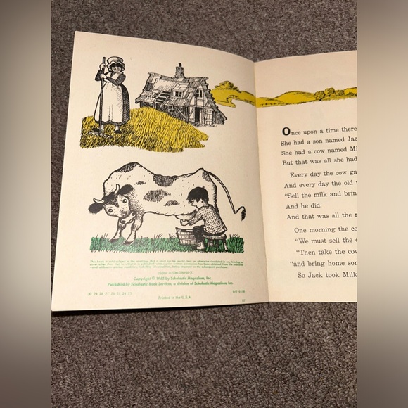 •5 FOR $10 KIDS TOYS• Jack & The Beanstalk 33 1/3 RPM PB Book + Record 1965 - Picture 3 of 11